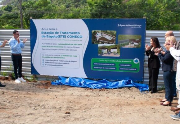 Águas de Nova Friburgo inicia as obras da sexta ETE do município e anuncia investimentos