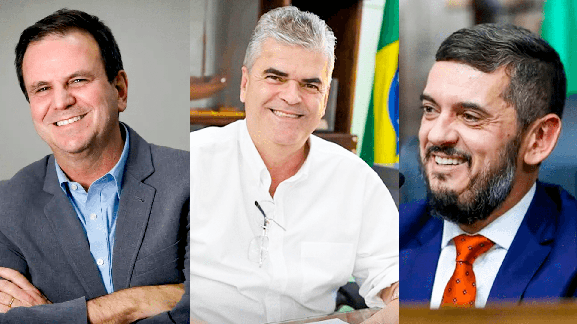 Eduardo Paes, Whasington Reis e Rodrigo Bacellar