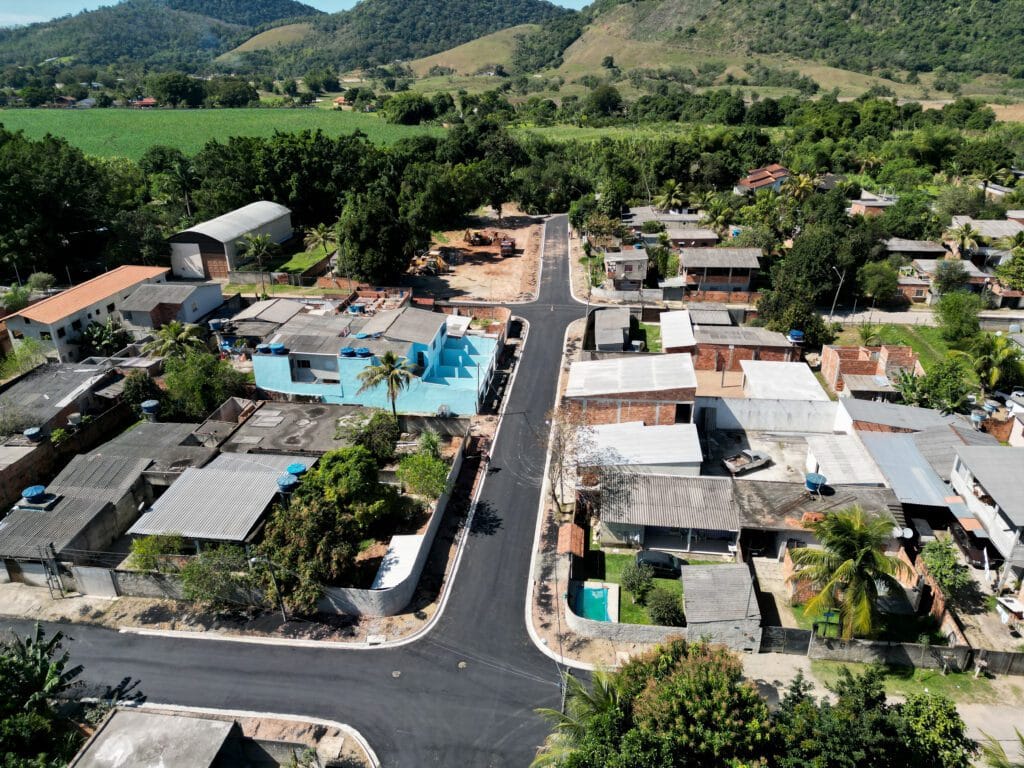 Obras Jardim Guapimirim finalizadas com novo asfalto e galerias pluviais