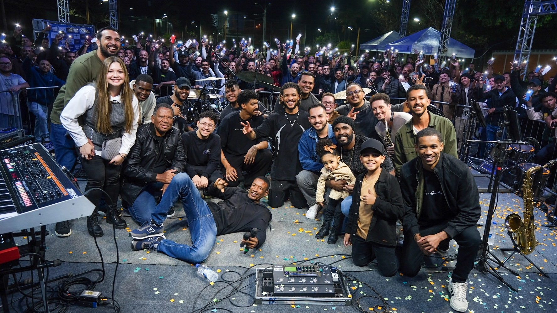 Apresentação de artistas no workshop de música Guapimirim.