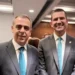 Governador eleito e deputados do PL reunidos no Centro do Rio de Janeiro para definir apoio à presidência da Alerj.