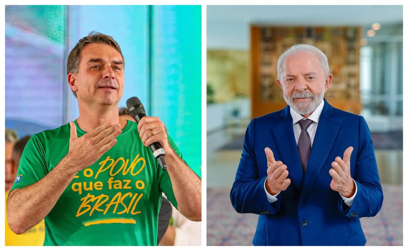 Urna eletrônica em seção eleitoral com dados da pesquisa quaest segundo turno para a presidência.